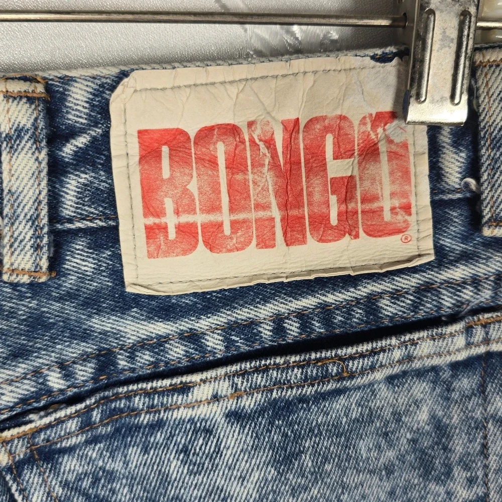 Vintage Bongo Contempo Casuals Acid Wash‎ High Waist Tapered Jeans Womens 13 USA